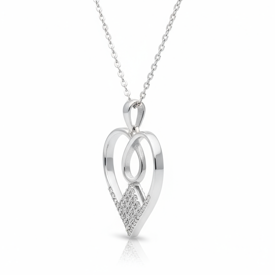No using the 925 sterling heart pendant neclace
