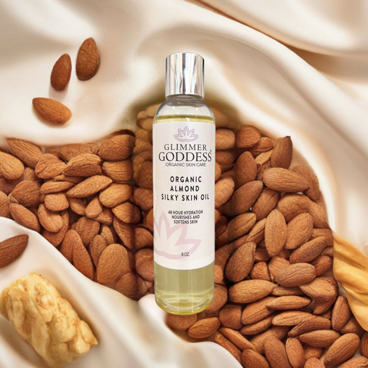 Organic Sweet Almond Silky Skin Oil - 48 Hour Hydration-4