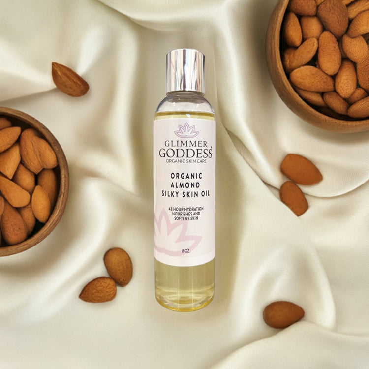 Organic Sweet Almond Silky Skin Oil - 48 Hour Hydration-1